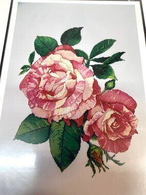 Cabana Rose Cross Stitch Pattern SL170 The Silver Lining 2005 Counted Chart Only